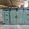 Tủ gỗ decor cửa lùa hàng VNXK