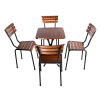 Bộ bàn ghế cafe ngoài trời fanxifan giá tại xưởng (1 bàn 4 ghế)