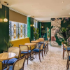 Ghế Nhà Hàng Cafe Thonet Tựa Mây Mắt Cáo Không Tay 