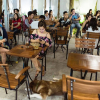 Bộ Bàn Ghế Cafe Fanxifan Có Tay Giá Rẻ (1 Bàn 4 Ghế)