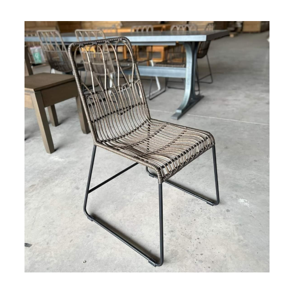 Ghế Giả Mây Chân Sắt Hàng Xuất