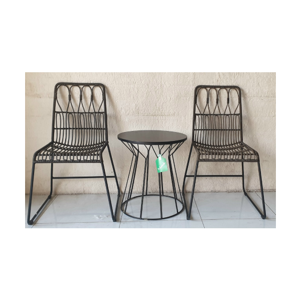 Ghế Giả Mây Chân Sắt Hàng Xuất