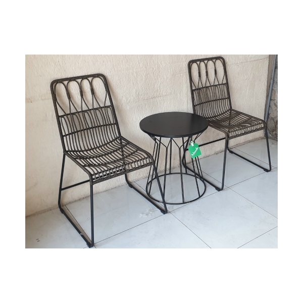 Ghế Giả Mây Chân Sắt Hàng Xuất