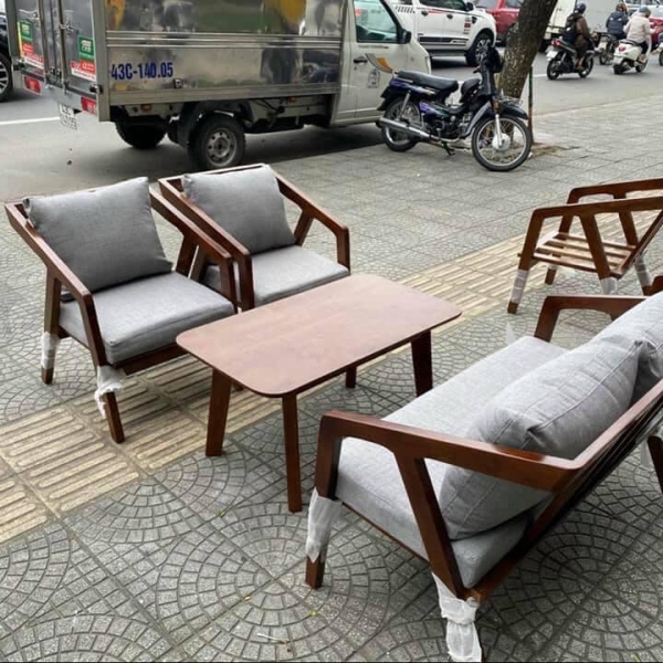 Sofa cafe gỗ katakana giá tại xưởng