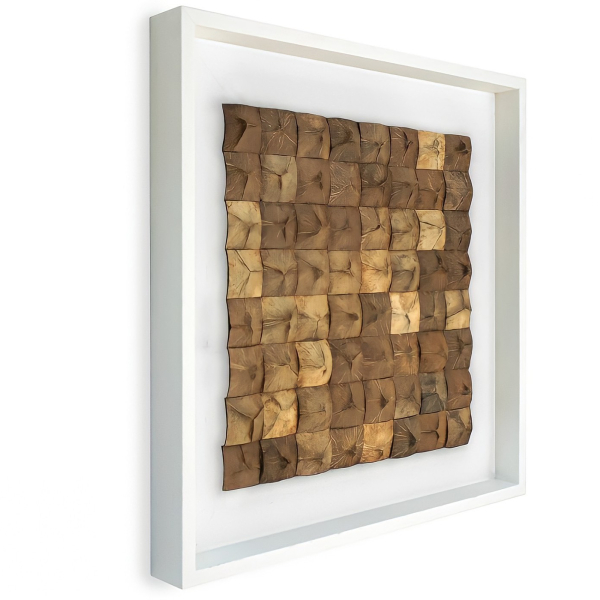 Ốp tường gỗ khảm vỏ dừa, mosaic dừa - Liên hệ: 0914.333.158