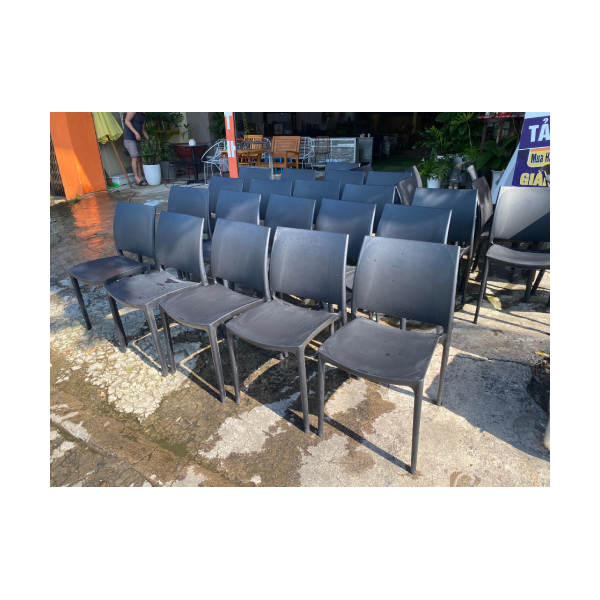 Thanh Lý Ghế Nhựa Song Long Mới 99% Màu Đen & Xám